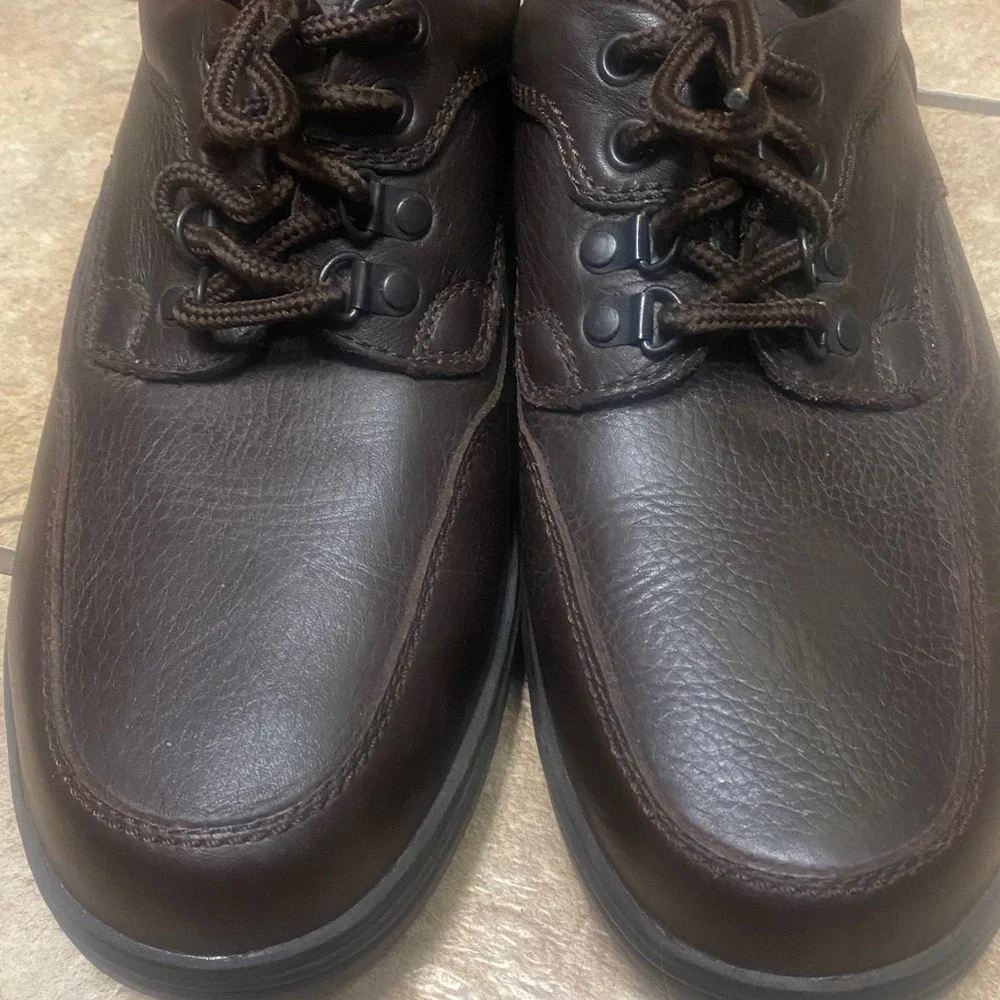 Hunter's Bay Brown Leather Size 9.5 Oxfords Career Wedding Guest Business
